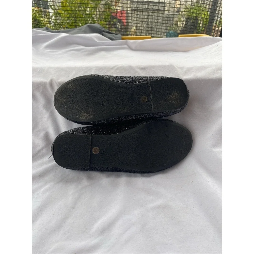 Girl's Thereabouts Lexi Ballet Flats - Black Glitter - Size 1M